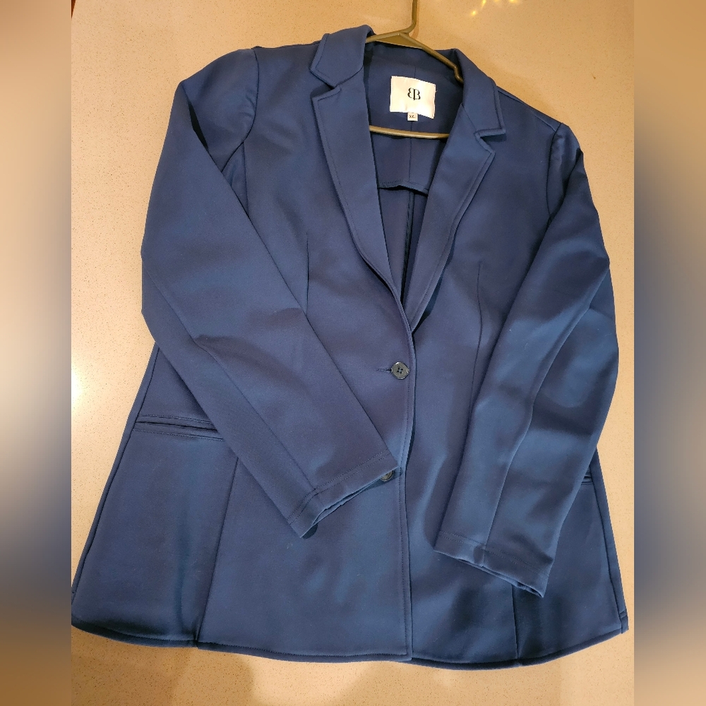Betabrand Elegant Blue Women's Blazer XXL NWOT